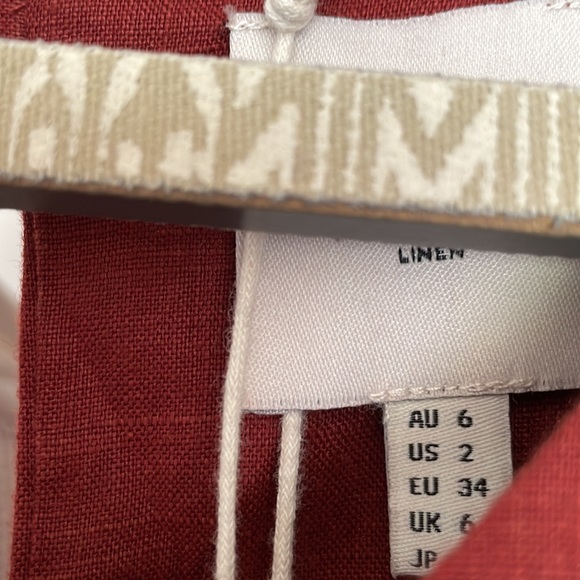 ELK Hersom Jumpsuit French Linen Size 6 Paprika - Picture 6 of 8